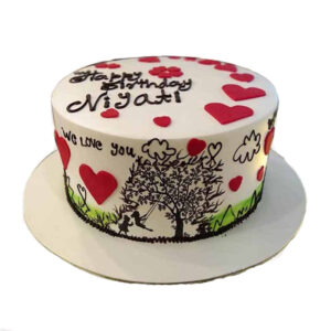 Fondant Anniversary Cake